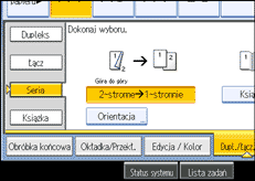 Ilustracja ekranu panela operacyjnego