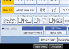 Ilustracja ekranu panela operacyjnego