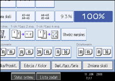 Ilustracja ekranu panela operacyjnego