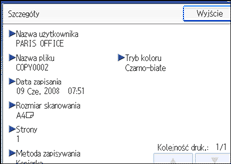 Ilustracja ekranu panela operacyjnego