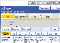 Ilustracja ekranu panela operacyjnego