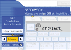 Ilustracja ekranu panela operacyjnego