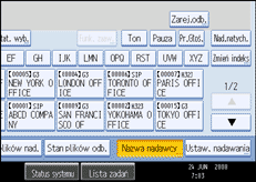 Ilustracja ekranu panela operacyjnego