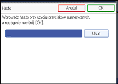 Ilustracja ekranu panela operacyjnego