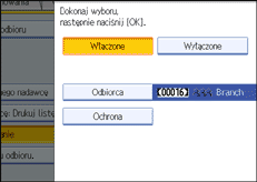Ilustracja ekranu panela operacyjnego
