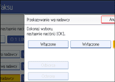 Ilustracja ekranu panela operacyjnego