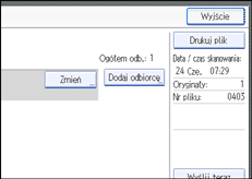 Ilustracja ekranu panela operacyjnego