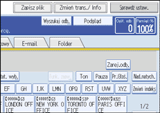 Ilustracja ekranu panela operacyjnego