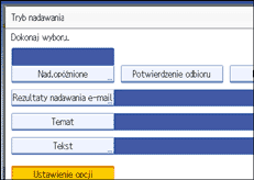 Ilustracja ekranu panela operacyjnego