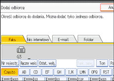 Ilustracja ekranu panela operacyjnego