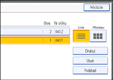 Ilustracja ekranu panela operacyjnego