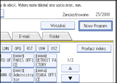 Ilustracja ekranu panela operacyjnego