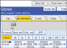 Ilustracja ekranu panela operacyjnego
