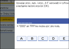 Ilustracja ekranu panela operacyjnego