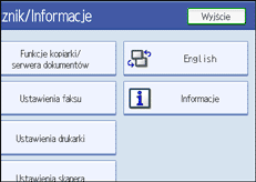 Ilustracja przedstawia ekran panela operacyjnego