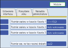 Ilustracja przedstawia ekran panela operacyjnego