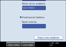 Ilustracja przedstawia ekran panela operacyjnego