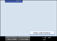 Ilustracja przedstawia ekran panela operacyjnego
