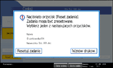 Ilustracja ekranu panela operacyjnego