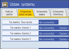 Ilustracja ekranu panela operacyjnego