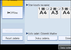 Ilustracja ekranu panela operacyjnego