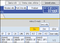 Ilustracja ekranu panelu operacyjnego