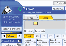 Ilustracja ekranu panelu operacyjnego