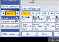 Ilustracja ekranu panelu operacyjnego