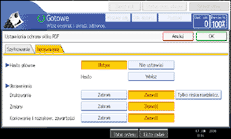 Ilustracja ekranu panelu operacyjnego