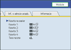 Ilustracja ekranu panela operacyjnego