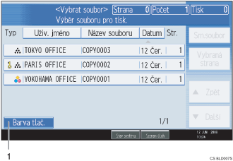 Ilustrace obrazovky ovl&aacute;dac&iacute;ho panelu �&iacute;slovan&yacute; popis obr&aacute;zku