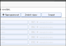 Ilustrace displeje ovl&aacute;dac&iacute;ho panelu