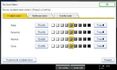 Ilustrace displeje ovl&aacute;dac&iacute;ho panelu