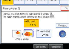 Ilustrace displeje ovl&aacute;dac&iacute;ho panelu