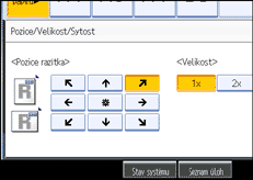 Ilustrace displeje ovl&aacute;dac&iacute;ho panelu