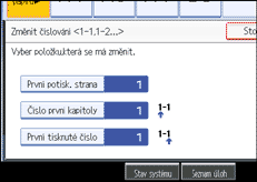 Ilustrace displeje ovl&aacute;dac&iacute;ho panelu