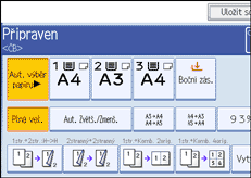 Ilustrace displeje ovl&aacute;dac&iacute;ho panelu