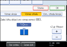 Ilustrace displeje ovl&aacute;dac&iacute;ho panelu