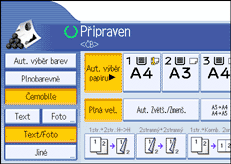Ilustrace displeje ovl&aacute;dac&iacute;ho panelu