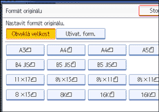 Ilustrace displeje ovl&aacute;dac&iacute;ho panelu