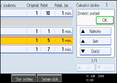 Ilustrace displeje ovl&aacute;dac&iacute;ho panelu