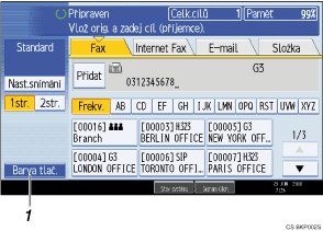 Obr&aacute;zek obrazovky ovl&aacute;dac&iacute;ho panelu s �&iacute;seln&yacute;mi popisky