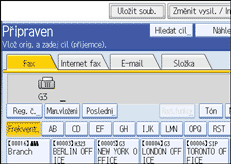 Ilustrace displeje ovl&aacute;dac&iacute;ho panelu