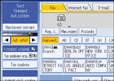 Ilustrace displeje ovládacího panelu
