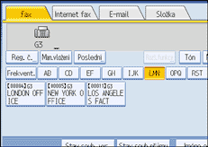 Ilustrace displeje ovládacího panelu
