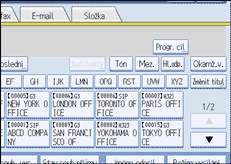 Ilustrace displeje ovl&aacute;dac&iacute;ho panelu
