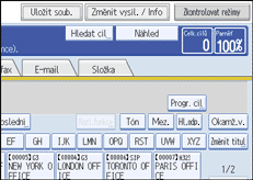Ilustrace displeje ovl&aacute;dac&iacute;ho panelu