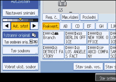 Ilustrace displeje ovl&aacute;dac&iacute;ho panelu