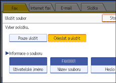 Ilustrace displeje ovl&aacute;dac&iacute;ho panelu