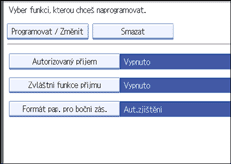 Ilustrace displeje ovl&aacute;dac&iacute;ho panelu